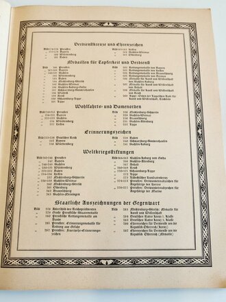 Sammelbilderalbum "Orden" - Eine Sammlung der bekanntesten deutschen Orden  und Ausszeichnungen, ca 70 Seiten, komplett