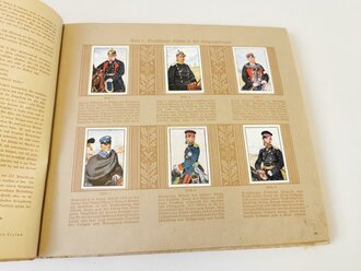 Sammelbilderalbum "Deutsche Uniformen" - Album: Das Zeitalter der deutschen Einigung 1864-1914 Band 1, 42 Seiten, komplett, im Umkarton