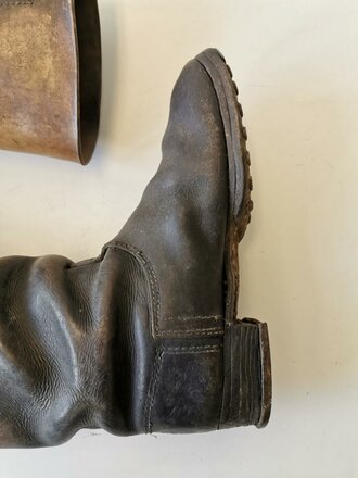 Paar Maschstiefel für Mannschaften der Wehrmacht. Getragenes Paar , Sohlenlänge 28cm