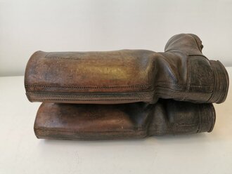 Paar Maschstiefel für Mannschaften der Wehrmacht. Getragenes Paar , Sohlenlänge 28cm