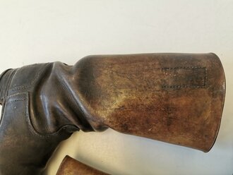 Paar Maschstiefel für Mannschaften der Wehrmacht. Getragenes Paar , Sohlenlänge 28cm