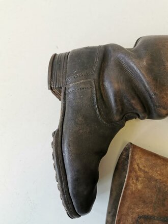 Paar Maschstiefel für Mannschaften der Wehrmacht. Getragenes Paar , Sohlenlänge 28cm