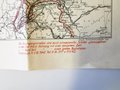 Durchgangsstraßen (Dg.Str.) im Armeegebiet, Übersichtskarte Frankreich um Paris, Stand 1.9.1941, Maße 60 x 72 xm