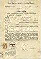 Ausweis über die Erlaubnis zur berufsmäßigen Ausübung der Krankenpflege, datiert 1941, A4
