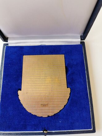 "Reichsbund" Nicht tragbare Plakette im Etui, dieses 13,5 x 13,5cm