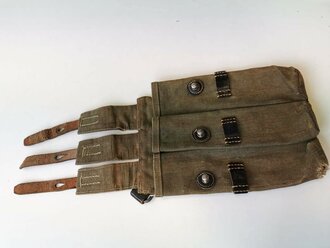 Magazintasche für MP40 der Wehrmacht, getragenes Stück