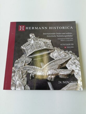 "Hermann Historica 80. Auktion" - Internationale Orden und militärhistorische Sammlungsstücke, 155 Seiten, gebraucht, DIN A5