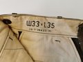 U.S. Trousers, wool Pattern 1945, size 33 x 35,  good condition
