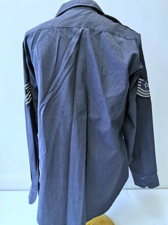 U.S.Air Force 1972 dated Shirt, Man´s Tropical blue, very good condition