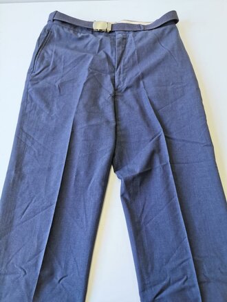 U.S.Air Force 1971 dated Trousers, Man´s Tropical blue,good condition, size 36 x 34, with belt