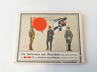 "Die Uniformen und Abzeichen der SA, SS, HJ", ca 55 Seiten, gebraucht,18 cm x 14,5 cm