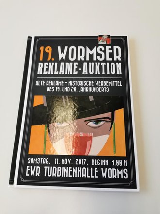 "19. Wormser Reklame-Auktionen" - Alte Reklame, 144 Seiten, gebraucht, DIN A4