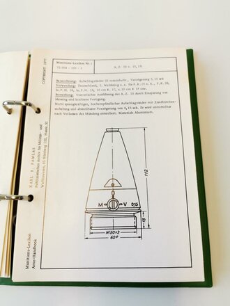 "Munitions-Lexikon" - Band 1: Geschoß-Zünder, ca 250 Seiten, gebraucht, DIN A5