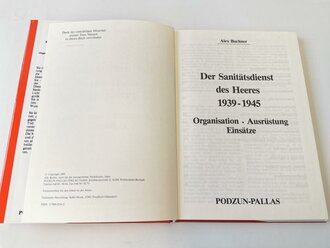 "Der Sanitätsdienst des Heeres 1939-1945" - Organisation - Ausrüstung, Einsätze, 152 Seiten, gebraucht, DIN A5