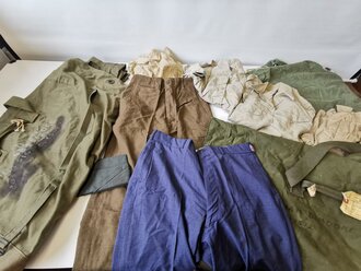 U.S.Uniform lot, all 1950-1970s, no label or no good...
