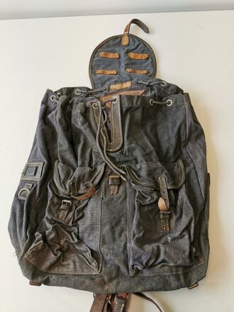 Luftwaffe Rucksack datiert 1942, getragenes Stück, ungereinigter Speicherfund