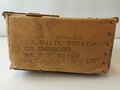 U.S. 1945 dated cardboard box for canned potatoes, used