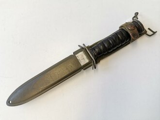 U.S.  WWII M3 trench knife by Imperial, in USM8 scabbard. Used