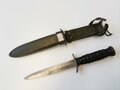 U.S.  WWII M3 trench knife by Imperial, in USM8 scabbard. Used