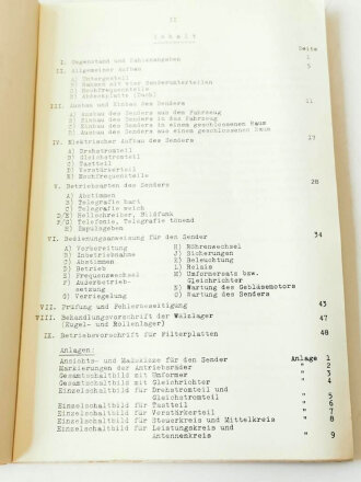 Funkgerätbeschreibung " Schwerer Kurzwellensender b" ( 1kw.S.b), 1937