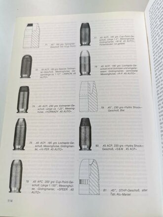 ".45 ACP" Pistolen - Maschinenpistolen - Munition,  119 Seiten, gebraucht, DIN A5