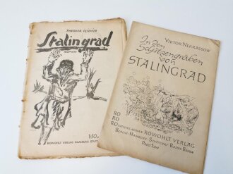 2 x Nachkriegsliteratur zum Thema Stalingrad, beide Grossformatig