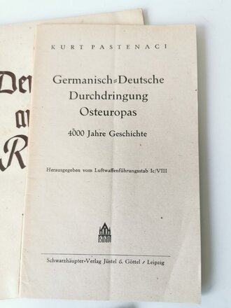 Konvolut Hefte und Broschüren aus der Zeit des III.Reiches, zum Teil defekt