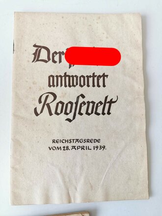 Konvolut Hefte und Broschüren aus der Zeit des III.Reiches, zum Teil defekt