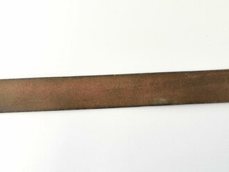 Zweidornkoppel für Angehörige von Parteiverbänden mit RZM Markierung, geschwärztes Leder, Gesamtlänge 116cm