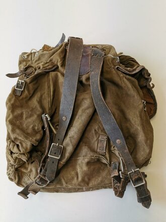 Rucksack für Gebirgstruppen der Wehrmacht, ungereinigter Speicherfund