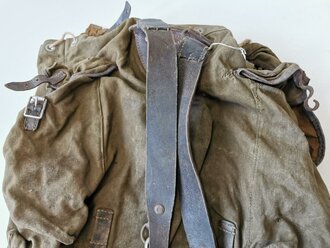 Rucksack für Gebirgstruppen der Wehrmacht, ungereinigter Speicherfund