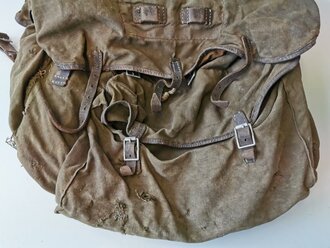 Rucksack für Gebirgstruppen der Wehrmacht, ungereinigter Speicherfund