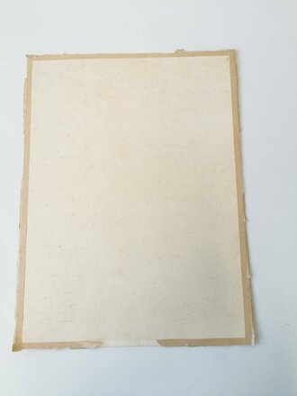 Reichsarbeitsdienst, großformatiges Gedenkblatt datiert 1935 in gutem Zustand