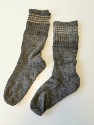 Paar Socken Wehrmacht, getragenes Paar