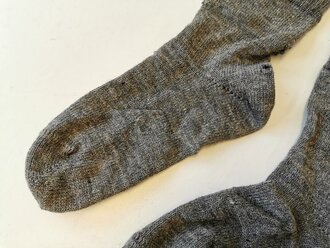 Paar Socken Wehrmacht, getragenes Paar