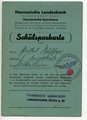 Schulsparkarte der nassauischen Landesbank, 5 Sparmarken eingeklebt