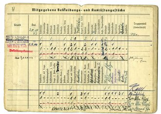 Afrikakorps, Nachlass eines Sanitäts Feldwebel