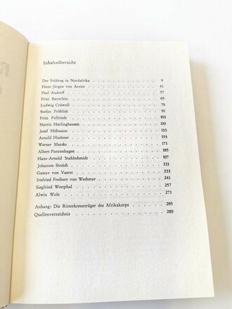 "Ritterkreuzträger des Afrikakorps", 293 Seiten, gebraucht, DIN A5