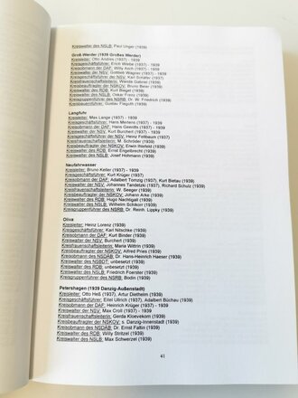 "Handbuch der NSDAP-Gaue 1928-1945", 408 Seiten, gebraucht, DIN A4