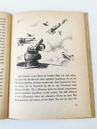 "Vier über dem Feind" - Fliegererlebnisse aus dem Weltkrieg, 81 Seiten, gebraucht, DIN A5