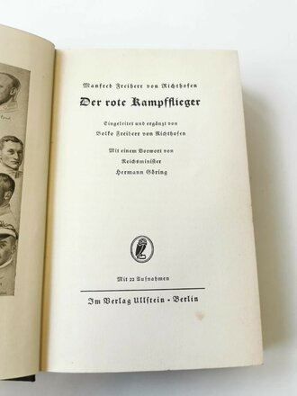 "Der rote Kampfflieger", 262 Seiten, gebraucht, DIN A5