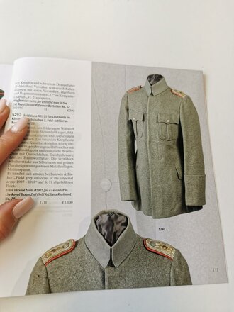 "Hermann Historica" - Die kaiserliche Armee in Feldgrau - die Sammlung Lacey, 75 Seiten, gebraucht, DIN A5