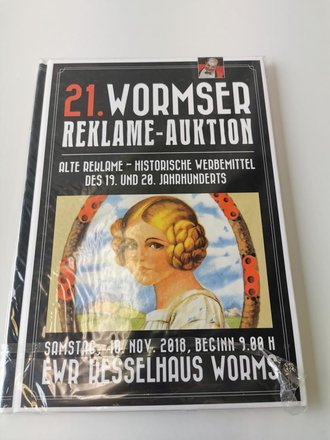 "21. Wormser Reklame-Auktion" - Alte Reklame -...