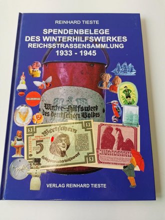 "Spendenbelege des Winterhilfswerkes Reichsstrassensammlung 1933-1945", 144 Seiten, gebraucht, DIN A4