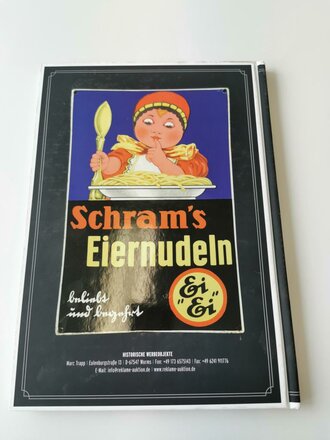 "20. Wormser Reklame-Auktion" - Alte Reklame - Historische Werbemeittel des 19. und 20. Jahrhunderts, 128 Seiten, gebraucht, DIN A4