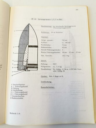 "Deutsche Artillerie- und Minenwerfermunition 1914-1918", 188 Seiten, gebraucht, DIN A4