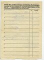Ausweis für Fliegergeschädigte, datiert 1944