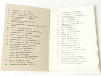 "Die Militaria-Sammlung Nr. 1 - Die Helmwappen der Deutschen Armee bis 1918", ca 100 Seiten, gebraucht, DIN A5, einige Seiten lösen sich