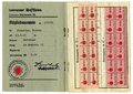 Reichsluftschutzbund, Mitgliedsausweis Nr. 174362, datiert 1937 - 1941