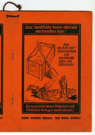 "Brandschutz und Luftschutz in meinem Anwesen" 16 Seiten, reich Illustriert